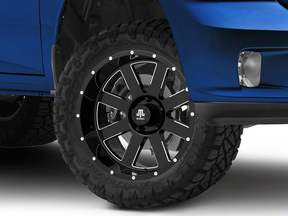 Mammoth Horde Beadlock Gloss Black Machined 5-Lug Wheel; 20x10; -24mm Offset (09-18 RAM 1500)