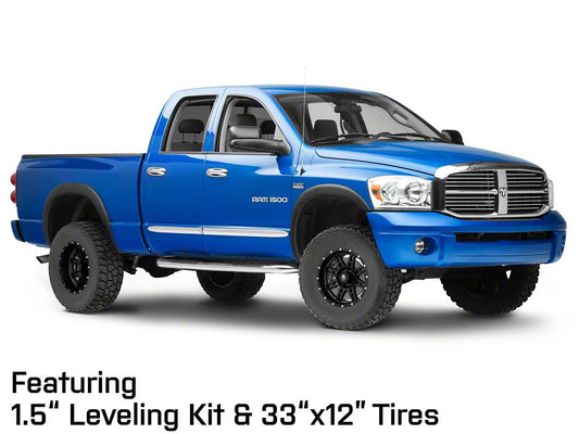 Mammoth Split-8 Beadlock Matte Black 5-Lug Wheel; 17x9; -6mm Offset (02-08 RAM 1500, Excluding Mega Cab)