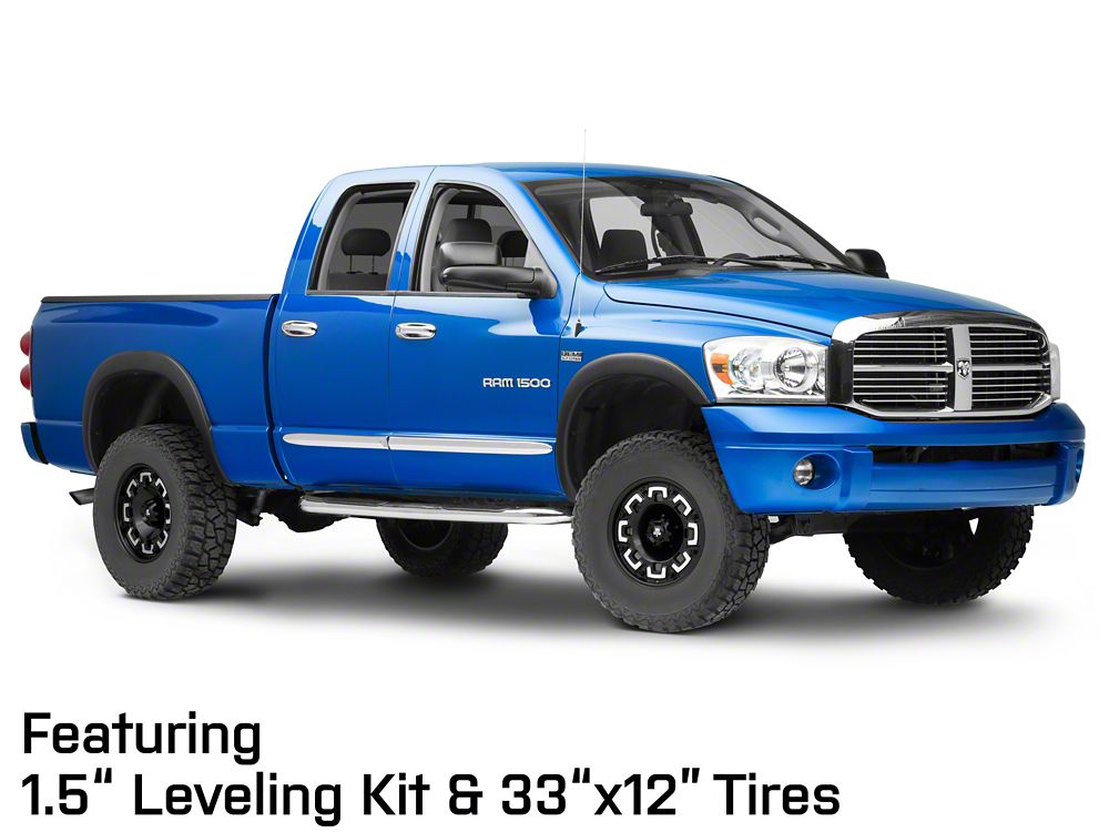 Mammoth Boss Satin Black Machined 5-Lug Wheel; 17x9; -6mm Offset (02-08 RAM 1500, Excluding Mega Cab)