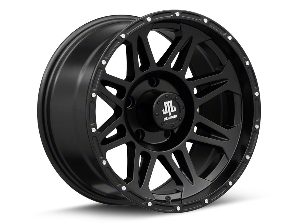Mammoth Split 8 Beadlock Matte Black 5-Lug Wheel; 17x9; -6mm Offset (02-08 RAM 1500, Excluding Mega Cab)