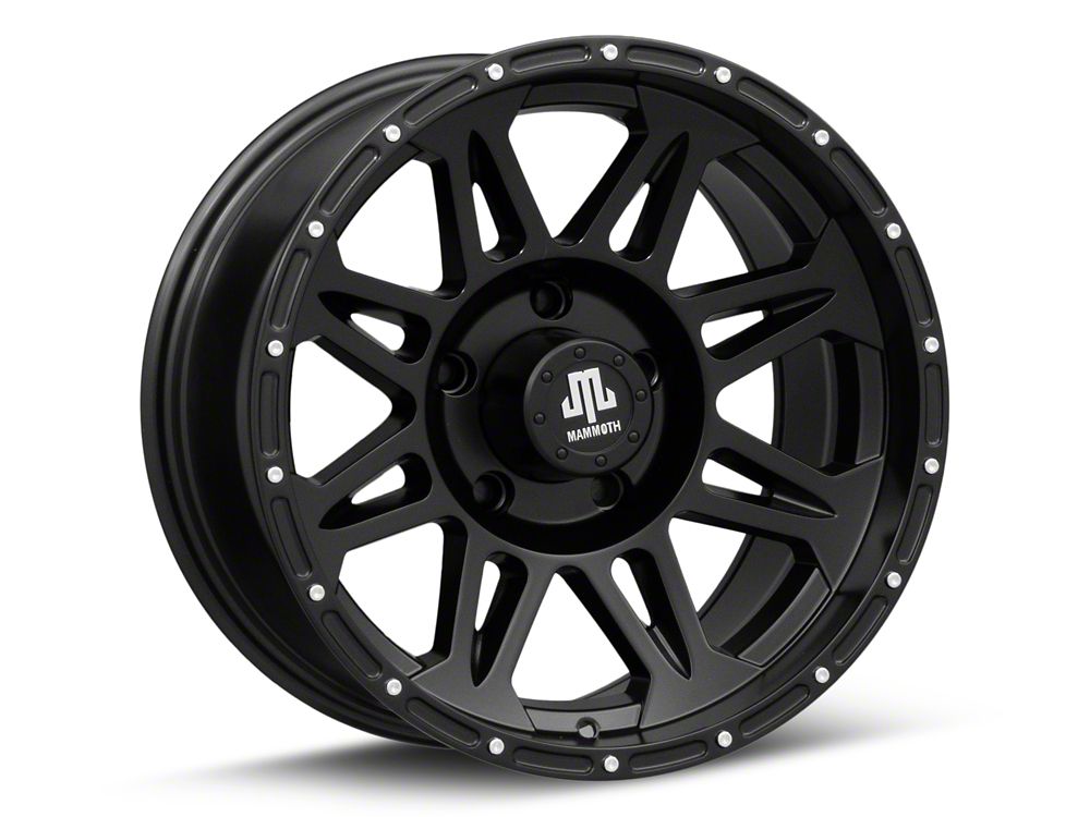 Mammoth Split 8 Beadlock Matte Black 5-Lug Wheel; 17x9; -6mm Offset (02-08 RAM 1500, Excluding Mega Cab)
