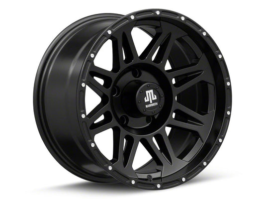 Mammoth Split 8 Beadlock Matte Black 5-Lug Wheel; 17x9; -6mm Offset (09-18 RAM 1500)