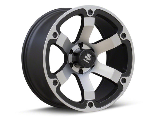Mammoth Rogue Matte Black Machined Wheel; 20x9; -6mm Offset (19-25 RAM 1500)