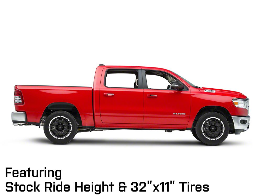 Mammoth Split 16 Beadlock Satin Black with Polished Lip 6-Lug Wheel; 20x9; -6mm Offset (19-25 RAM 1500)