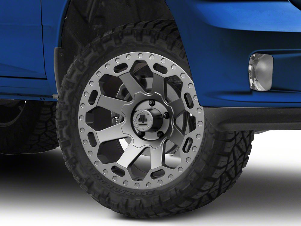 Mammoth Synister Charcoal 5-Lug Wheel; 20x9; -6mm Offset (09-18 RAM 1500)