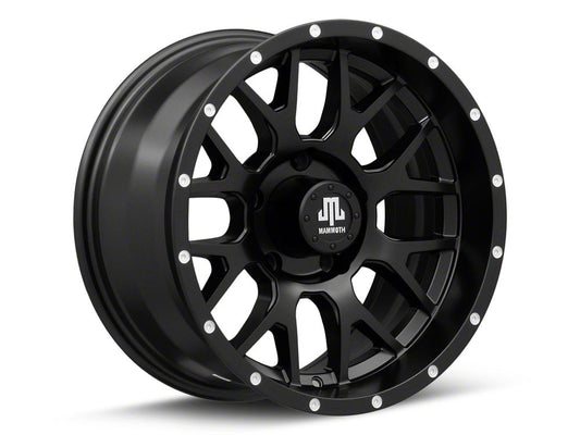 Mammoth Beadlock Mesh Matte Black 5-Lug Wheel; 17x9; -6mm Offset (09-18 RAM 1500)