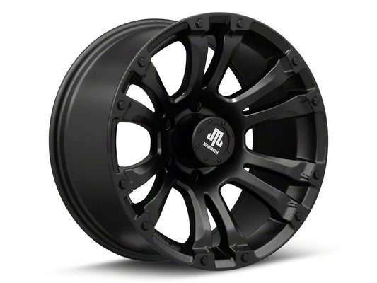Mammoth Madness Matte Black 6-Lug Wheel; 18x9; -6mm Offset (19-25 RAM 1500)