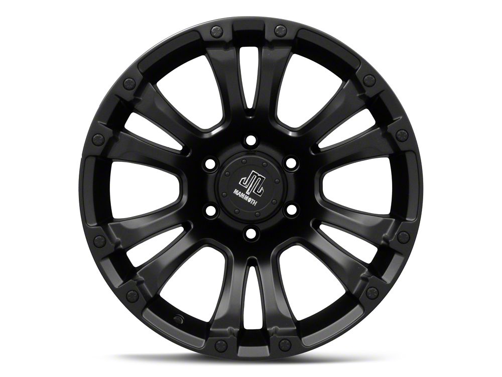 Mammoth Madness Matte Black 6-Lug Wheel; 18x9; -6mm Offset (19-25 RAM 1500)