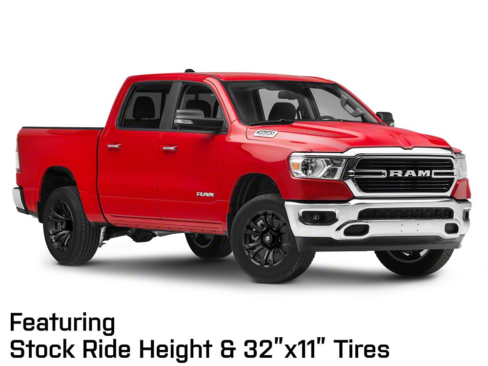 Mammoth Madness Matte Black 6-Lug Wheel; 18x9; -6mm Offset (19-25 RAM 1500)