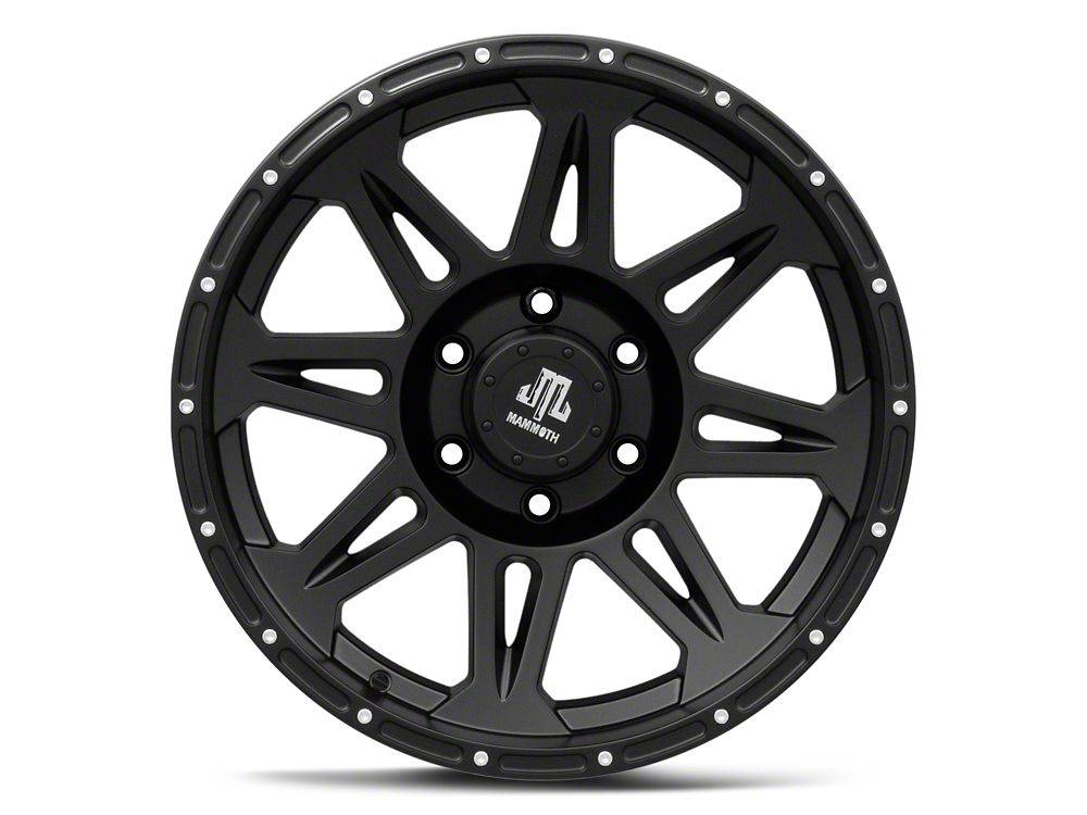 Mammoth Split 8 Beadlock Matte Black 6-Lug Wheel; 18x9; -6mm Offset (19-25 RAM 1500)