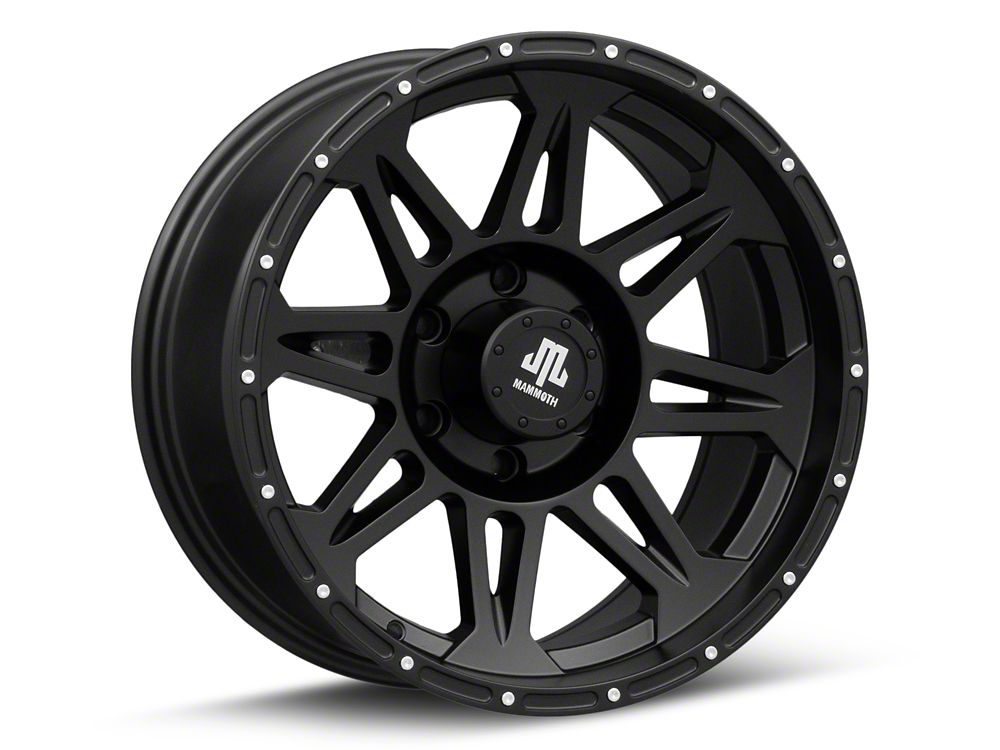 Mammoth Split 8 Beadlock Matte Black 6-Lug Wheel; 18x9; -6mm Offset (19-25 RAM 1500)