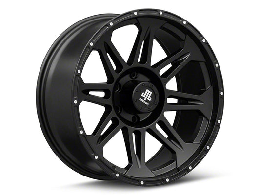 Mammoth Split 8 Beadlock Matte Black 6-Lug Wheel; 20x9; -6mm Offset (19-25 RAM 1500)