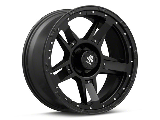 Mammoth Cliff Hanger Matte Black 6-Lug Wheel; 20x9; -6mm Offset (19-25 RAM 1500)