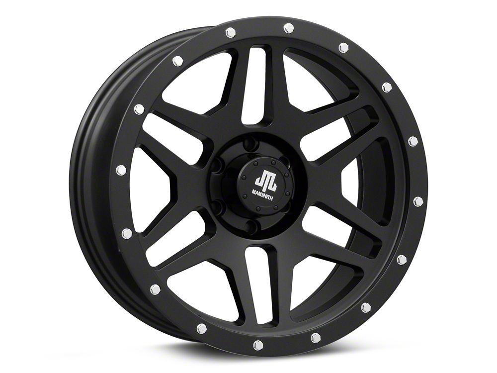 Mammoth Split 6 Beadlock Matte Black 6-Lug Wheel; 20x9; -6mm Offset (19-25 RAM 1500)