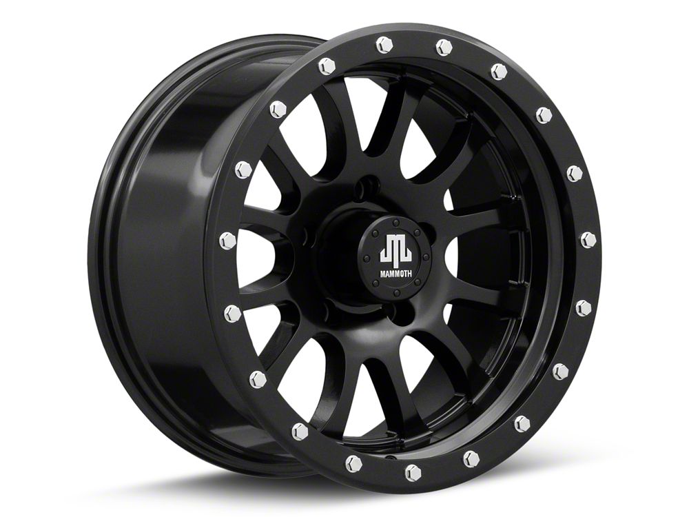 Mammoth 12 Hole Satin Black 5-Lug Wheel; 17x9; -6mm Offset (09-18 RAM 1500)