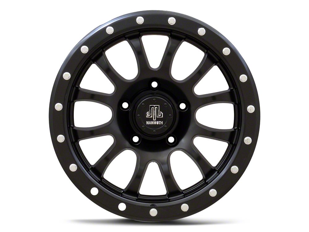Mammoth 12 Hole Satin Black 5-Lug Wheel; 17x9; -6mm Offset (09-18 RAM 1500)