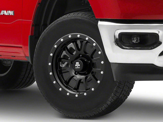 Mammoth 12 Hole Satin Black 5-Lug Wheel; 17x9; -6mm Offset (94-01 RAM 1500)