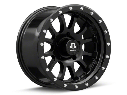 Mammoth 12 Hole Satin Black 5-Lug Wheel; 17x9; -6mm Offset (94-01 RAM 1500)