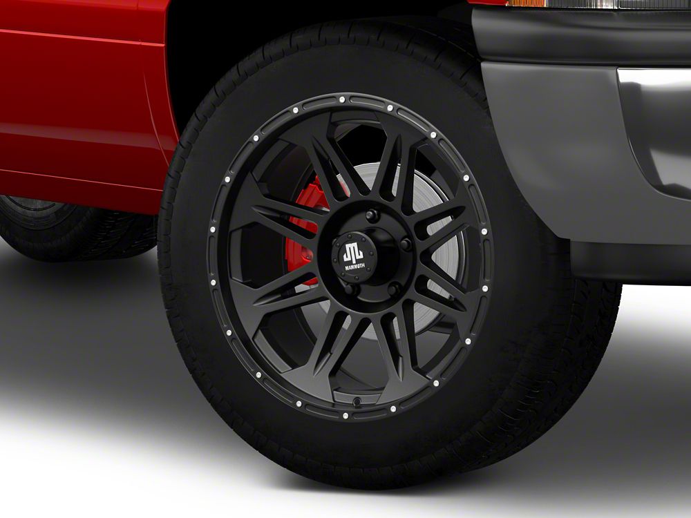 Mammoth Split 8 Beadlock Matte Black 5-Lug Wheel; 20x9; -6mm Offset (94-01 RAM 1500)