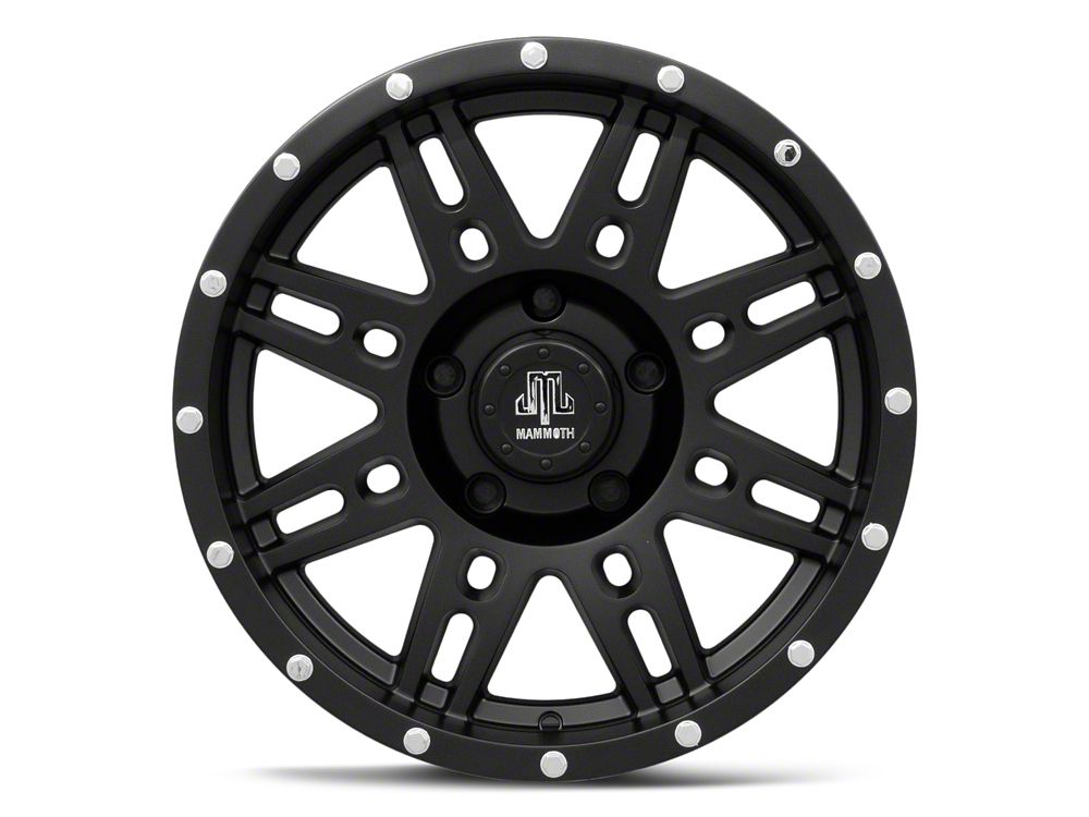 Mammoth Vader Beadlock Matte Black 5-Lug Wheel; 17x9; -6mm Offset (02-08 RAM 1500, Excluding Mega Cab)