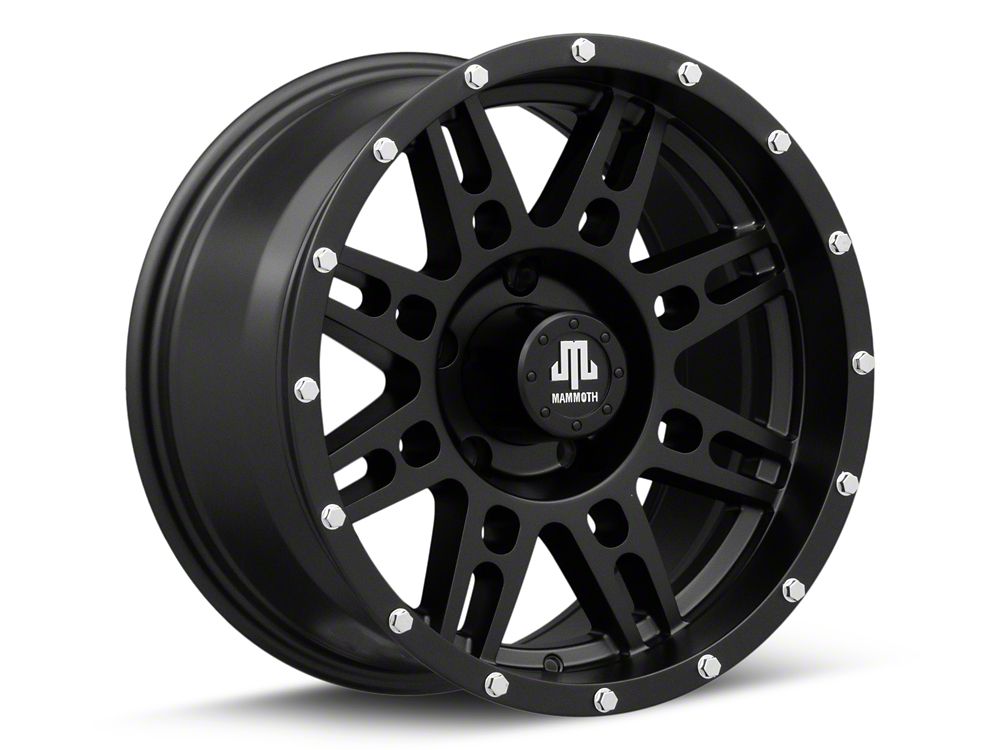 Mammoth Vader Beadlock Matte Black 5-Lug Wheel; 17x9; -6mm Offset (09-18 RAM 1500)