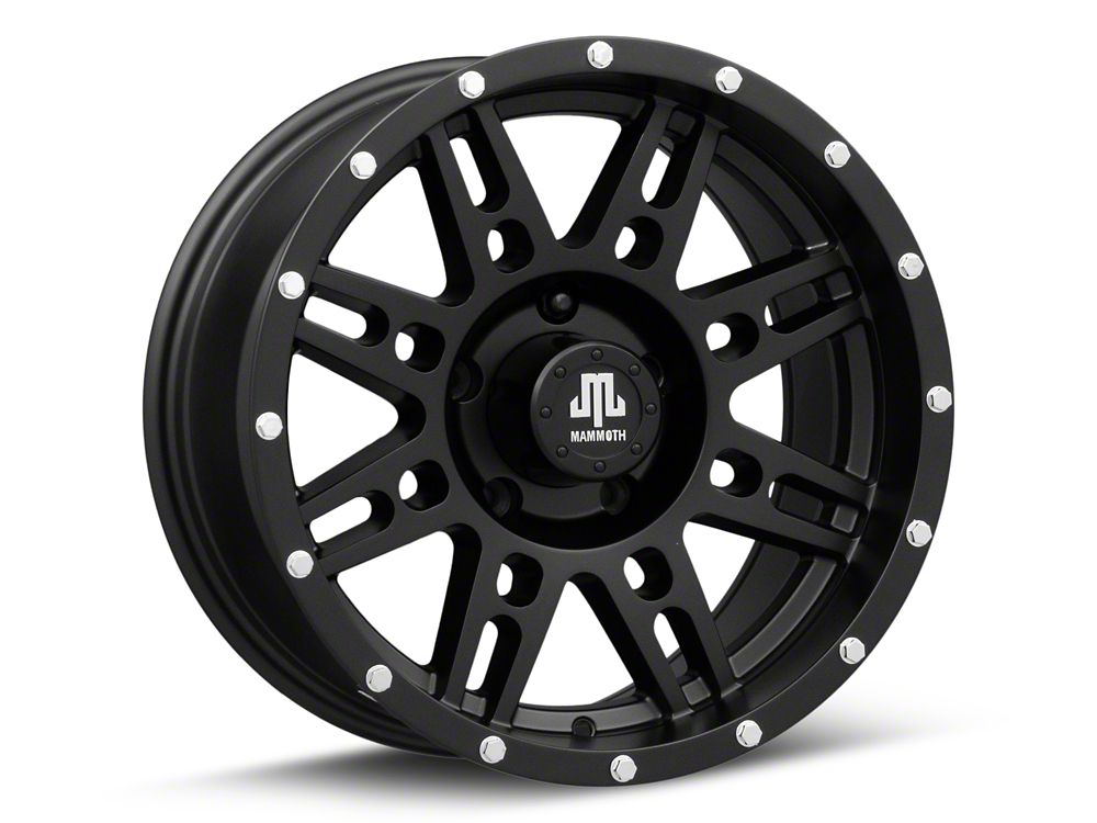 Mammoth Vader Beadlock Matte Black 5-Lug Wheel; 17x9; -6mm Offset (09-18 RAM 1500)