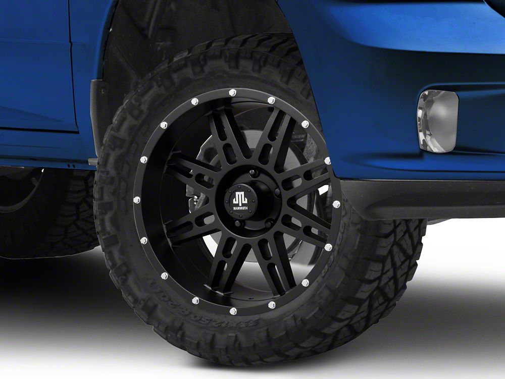 Mammoth Vader Beadlock Matte Black 5-Lug Wheel; 20x9; -6mm Offset (09-18 RAM 1500)