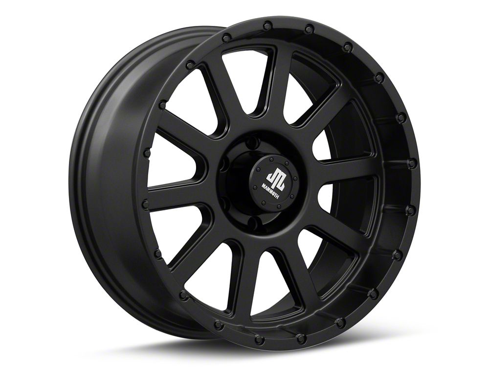 Mammoth 10 Hole Matte Black 6-Lug Wheel; 20x9; -6mm Offset (19-25 RAM 1500)