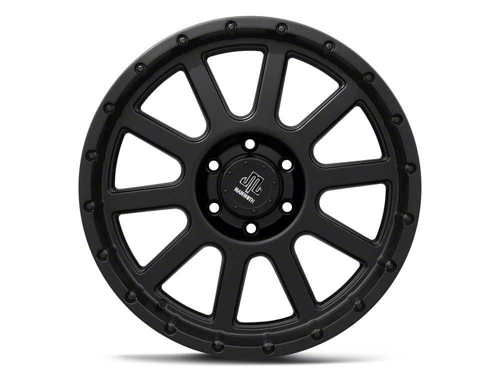 Mammoth 10 Hole Matte Black 6-Lug Wheel; 20x9; -6mm Offset (19-25 RAM 1500)