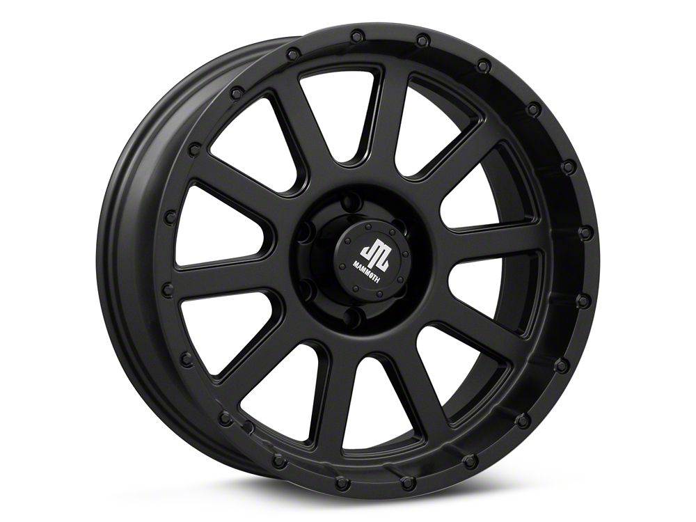 Mammoth 10 Hole Matte Black 6-Lug Wheel; 20x9; -6mm Offset (19-25 RAM 1500)