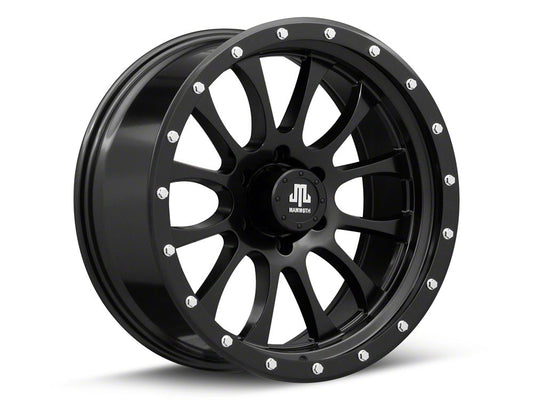 Mammoth 12 Hole Satin Black 6-Lug Wheel; 20x9; -6mm Offset (19-25 RAM 1500)