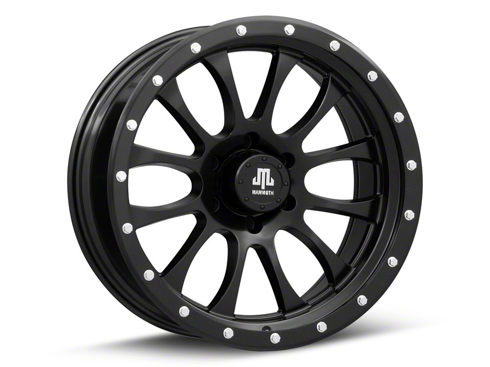 Mammoth 12 Hole Satin Black 6-Lug Wheel; 20x9; -6mm Offset (19-25 RAM 1500)