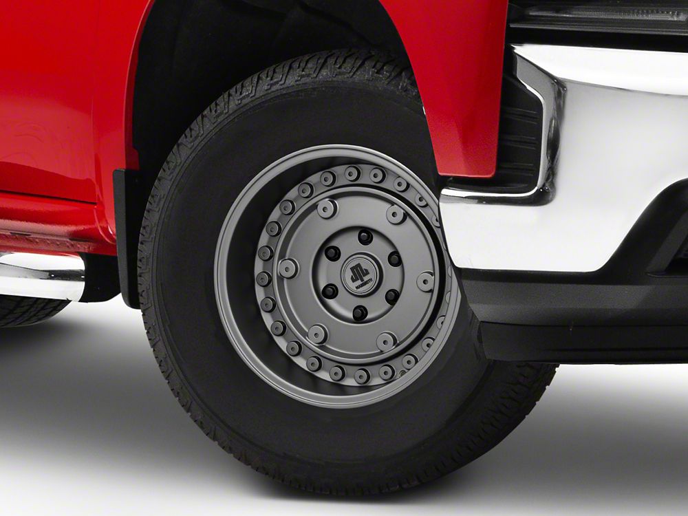 Mammoth Militant Charcoal Wheel; 17x9.5; -18mm Offset (19-25 Silverado 1500)