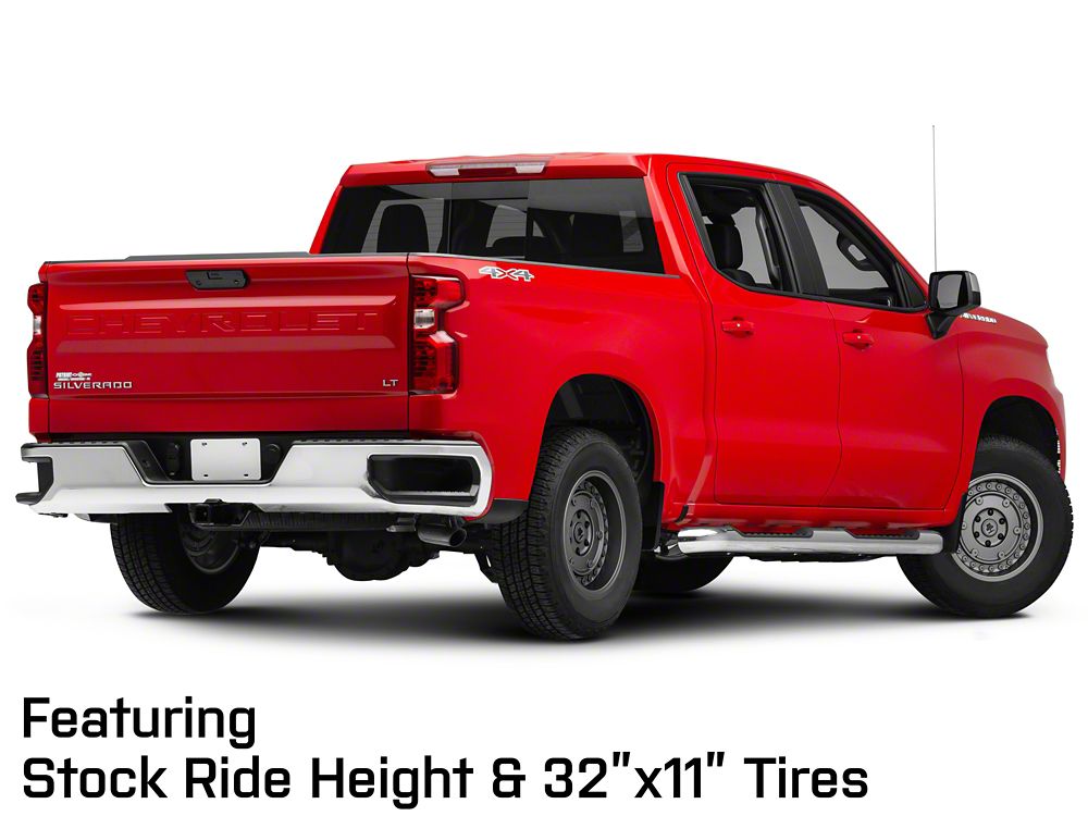 Mammoth Militant Charcoal Wheel; 17x9.5; -18mm Offset (19-25 Silverado 1500)