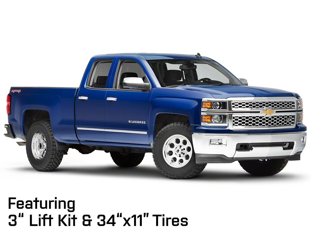 Mammoth 8 Aluminum Polished 6-Lug Wheel; 17x9; -6mm Offset (14-18 Silverado 1500)