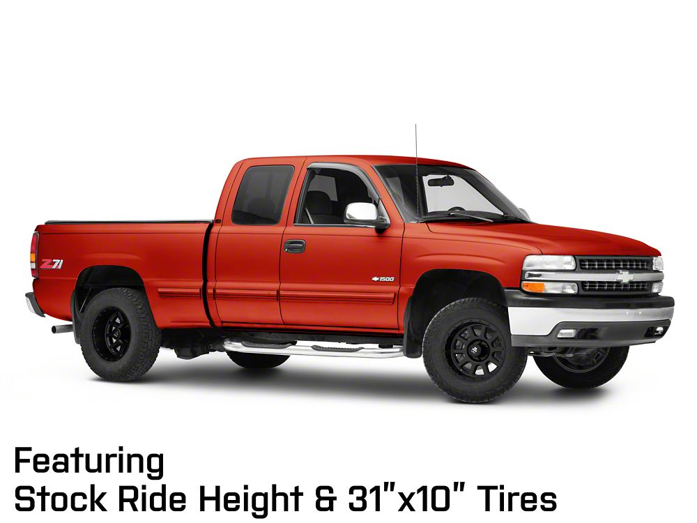 Mammoth 10 Hole Matte Black 6-Lug Wheel; 17x9; -6mm Offset (99-06 Silverado 1500)
