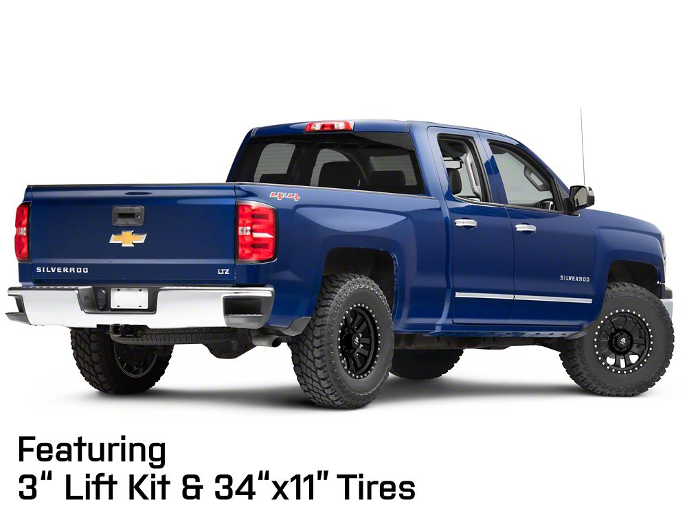 Mammoth 10-Spoke Beadlock Matte Black 6-Lug Wheel; 17x9; -6mm Offset (14-18 Silverado 1500)