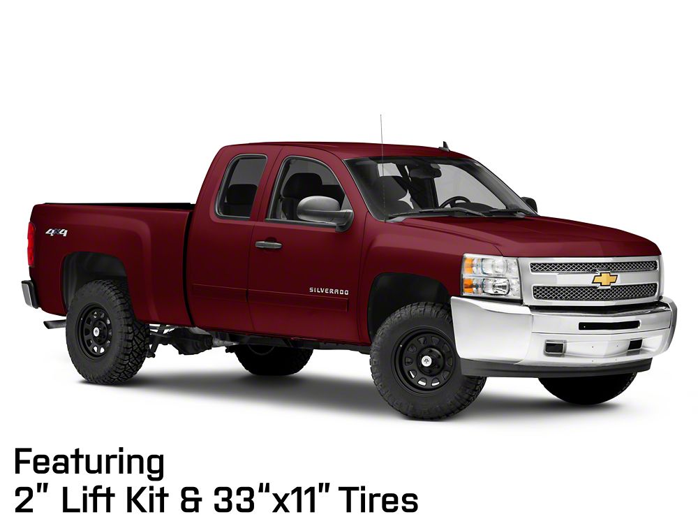 Mammoth D Window Matte Black 6-Lug Wheel; 17x9; -6mm Offset (07-13 Silverado 1500)