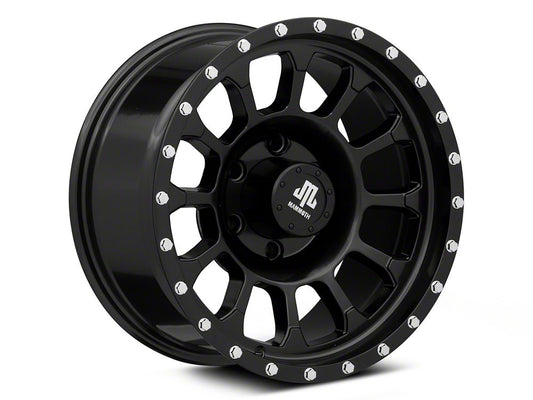 Mammoth 12-Hole Satin Black 6-Lug Wheel; 17x8.5; 0mm Offset (99-06 Silverado 1500)