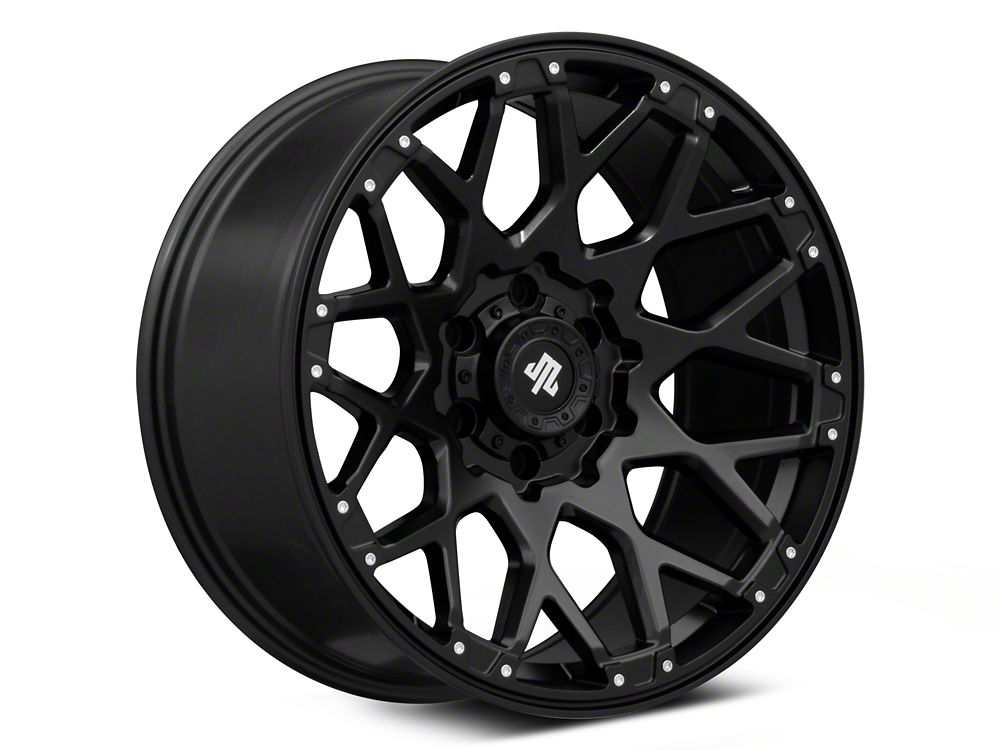 Mammoth Vex Satin Black Machined 6-Lug Wheel; 20x9; -6mm Offset (23-25 Colorado)