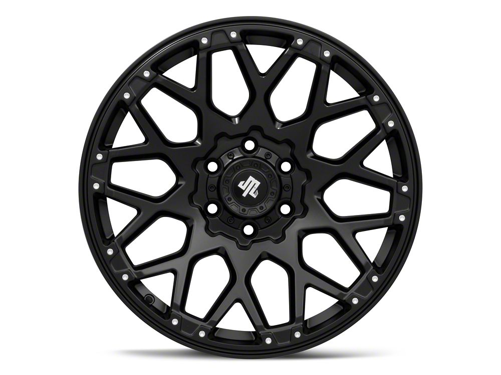 Mammoth Vex Satin Black Machined 6-Lug Wheel; 20x9; -6mm Offset (23-25 Colorado)