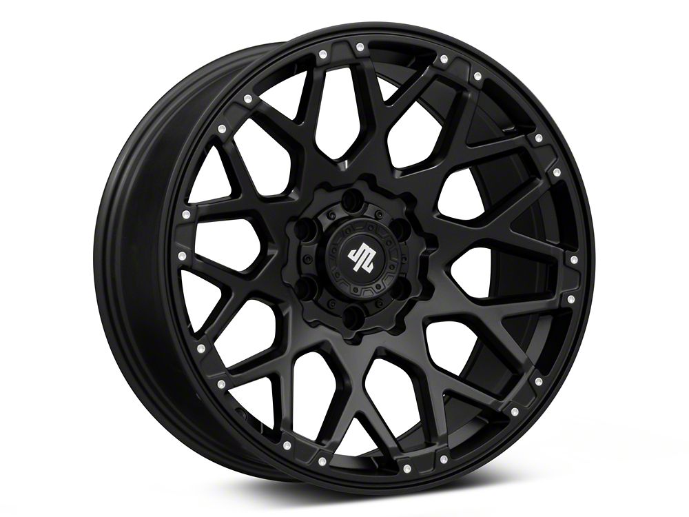 Mammoth Vex Satin Black Machined 6-Lug Wheel; 20x9; -6mm Offset (23-25 Colorado)