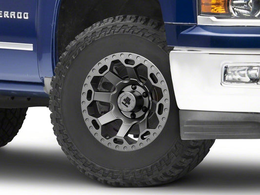 Mammoth Synister Charcoal 6-Lug Wheel; 17x9; -6mm Offset (14-18 Silverado 1500)