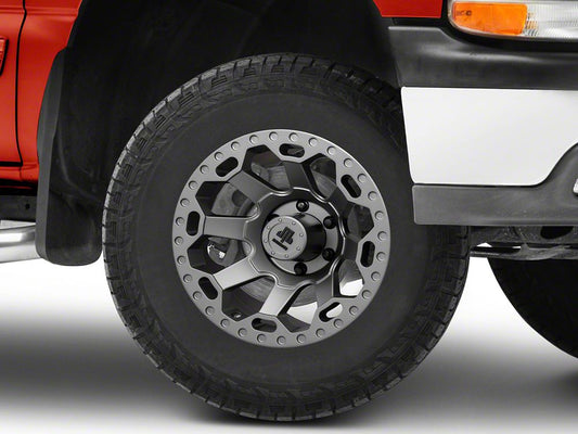 Mammoth Synister Charcoal 6-Lug Wheel; 17x9; -6mm Offset (99-06 Silverado 1500)