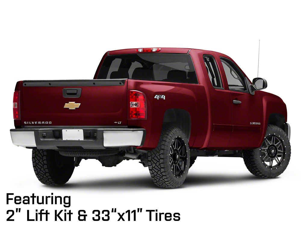 Mammoth Revolver Gloss Black Machined 6-Lug Wheel; 20x9; -6mm Offset (07-13 Silverado 1500)