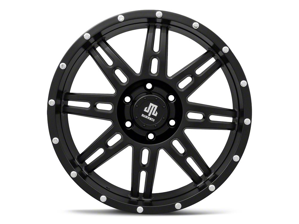Mammoth Vader Beadlock Matte Black 6-Lug Wheel; 20x9; -6mm Offset (14-18 Silverado 1500)
