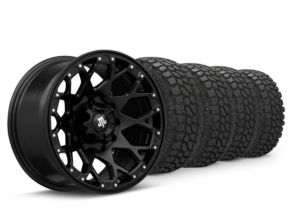 17x9 Mammoth Vex & 33in Mudclaw Mud-Terrain Comp MTX Tire Package (19-25 Silverado 1500)