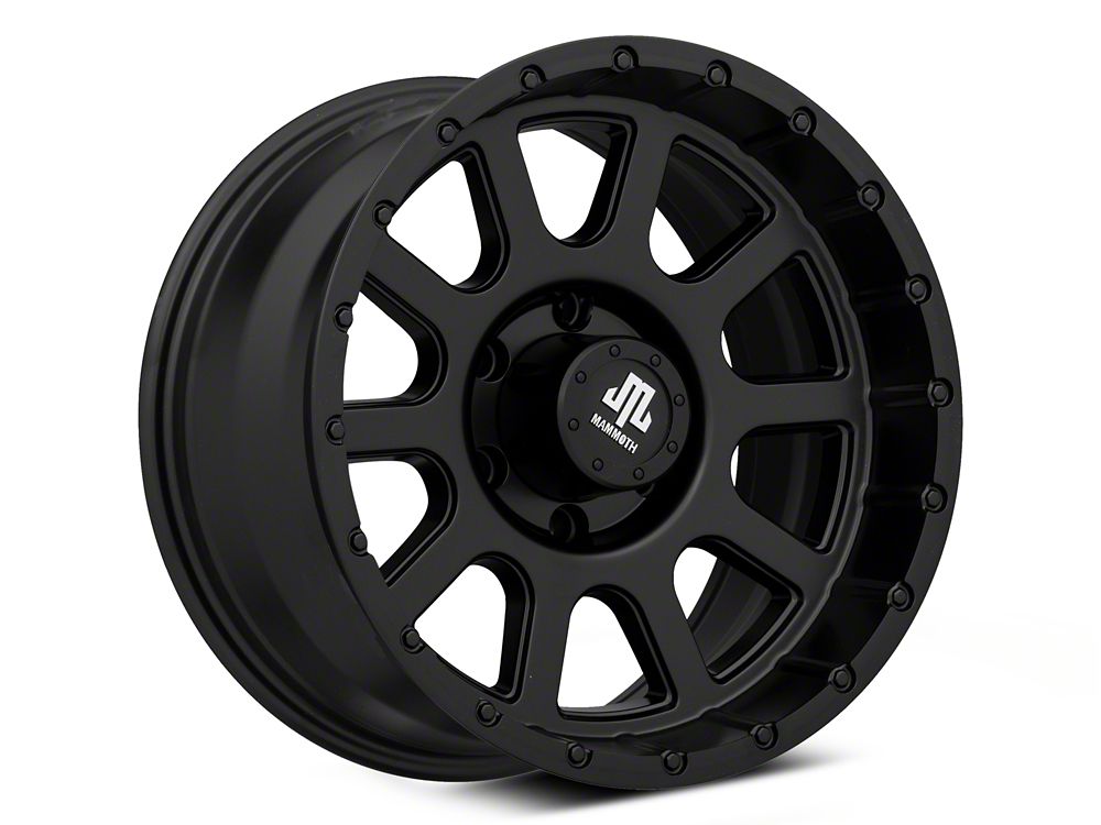 Mammoth 10 Hole Matte Black 6-Lug Wheel; 17x9; -6mm Offset (14-18 Sierra 1500)