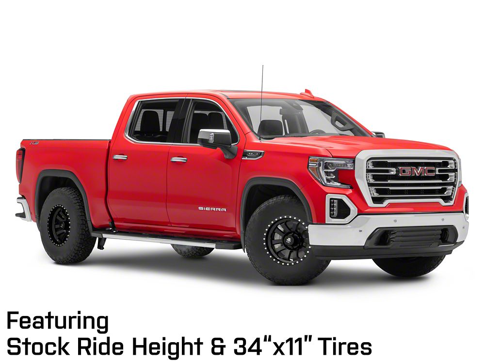 Mammoth 10-Spoke Beadlock Matte Black 6-Lug Wheel; 17x9; -6mm Offset (19-25 Sierra 1500)