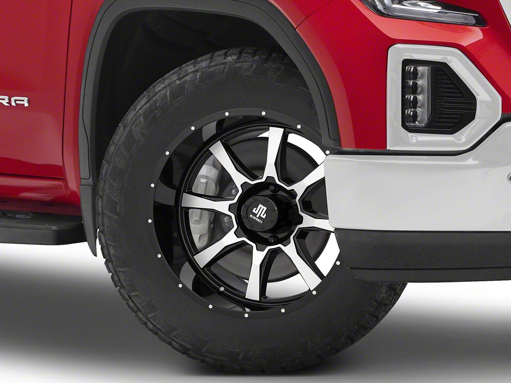 Mammoth High Roller Gloss Black Machined 6-Lug Wheel; 20x10; -24mm Offset (19-25 Sierra 1500)